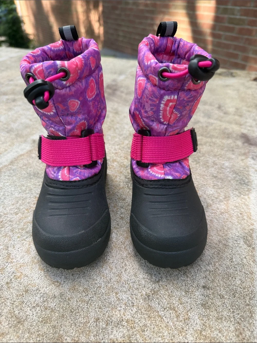 Northside- Frosty Mid Insulated Snow Boot Toddler Pink-Purple Hearts, size 6